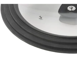Rosenstein & Söhne Pfannen-Zubehör:2er-Set Universal-Glasdeckel Mit Silikonrand (24 - 28 Cm) -Rosenstein & Söhne Shop nx1342 2