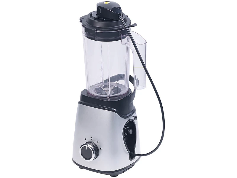 Rosenstein & Söhne Standmixer:2in1-Vakuum-Mixer Mit 3 Stufen & 4 Klingen, 700 Ml, BPA-frei, 300 Watt 4 Rosenstein & Söhne Standmixer:2in1-Vakuum-Mixer Mit 3 Stufen & 4 Klingen, 700 Ml, BPA-frei, 300 Watt – Bild 4