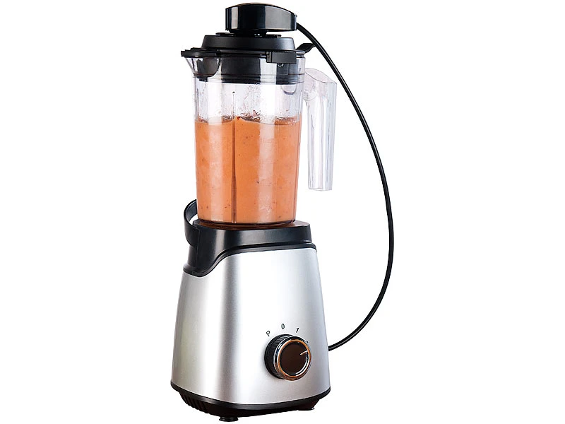 Rosenstein & Söhne Mixer Mit Vakuumpumpen:2in1-Vakuum-Mixer Mit 3 Stufen & 4 Klingen, Versandrückläufer 9 Rosenstein & Söhne Mixer Mit Vakuumpumpen:2in1-Vakuum-Mixer Mit 3 Stufen & 4 Klingen, Versandrückläufer – Bild 9