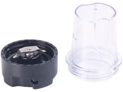 Rosenstein & Söhne Mixer Mit Vakuumpumpe:Mahl-Aufsatz Mit Edelstahl-Klinge Und Becher Für 2in1-Vakuum-Mixer -Rosenstein & Söhne Shop nx1356 2