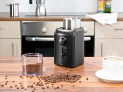 Rosenstein & Söhne Kaffeemühle:XXL Kaffee- & Gewürzmühle, Schlagmahlwerk, 200W, Bis 70g, 5 Mahlgrade -Rosenstein & Söhne Shop nx1433 10