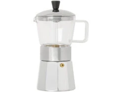 Cucina Di Modena Espressobereiter:Design-Espressokocher, Kanne Aus Borosilikat-Glas, 300 Ml, 6 Tassen -Rosenstein & Söhne Shop nx1437 0