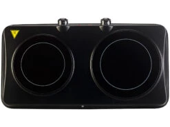 Rosenstein & Söhne Doppelkochfeld:Glaskeramik-Doppel-Kochfeld, Infrarot-Wärme, 2.000 W, Ø 16,4 & 18,8 Cm -Rosenstein & Söhne Shop nx1438 1 1