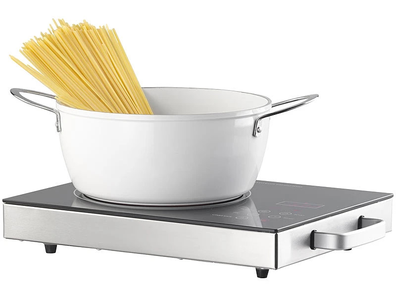 Rosenstein & Söhne Ceran Kochplatte Einzeln:Glaskeramik-Kochfeld, Infrarot-Wärme, Touch-Bedienfeld, 2.000 W, 20 Cm 3 Rosenstein & Söhne Ceran Kochplatte Einzeln:Glaskeramik-Kochfeld, Infrarot-Wärme, Touch-Bedienfeld, 2.000 W, 20 Cm – Bild 3