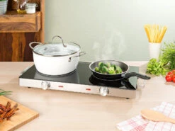 Rosenstein & Söhne Kochfeld:Glaskeramik-Doppelkochfeld Mit Infrarot-Wärme; 2.800 W; Ø 16.5 & 20 Cm 9 Rosenstein & Söhne Kochfeld:Glaskeramik-Doppelkochfeld Mit Infrarot-Wärme; 2.800 W; Ø 16.5 & 20 Cm -Rosenstein & Söhne Shop nx1520 2 1