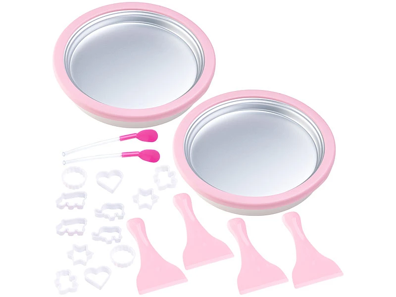 TokioKitchenWare Gerolltes Eis:2er-Set Eis-Teppanyaki-Platten Zum Zubereiten Von Ice Cream Rolls 2 TokioKitchenWare Gerolltes Eis:2er-Set Eis-Teppanyaki-Platten Zum Zubereiten Von Ice Cream Rolls – Bild 2