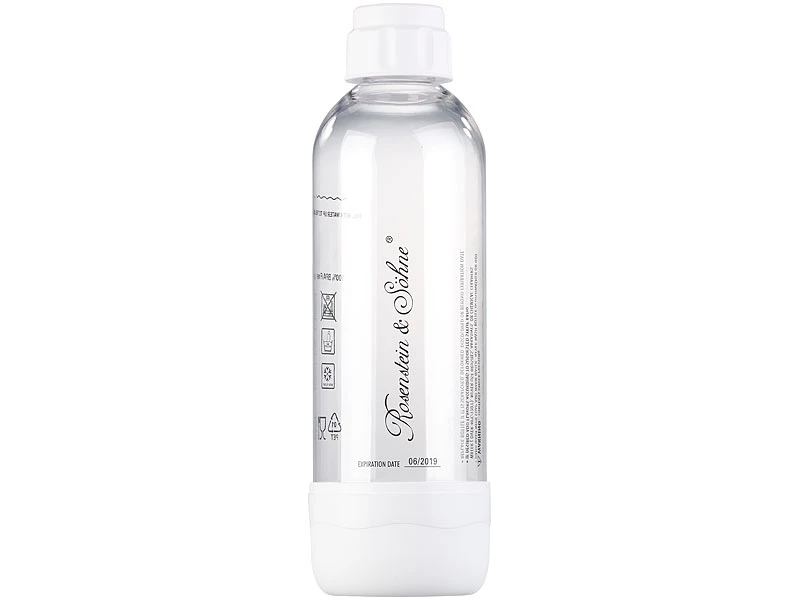 Rosenstein & Söhne Getränkesprudler:PET-Flasche Für Getränke-Sprudler WS-300.multi, 1 Liter, BPA-frei 2 Rosenstein & Söhne Getränkesprudler:PET-Flasche Für Getränke-Sprudler WS-300.multi, 1 Liter, BPA-frei – Bild 2