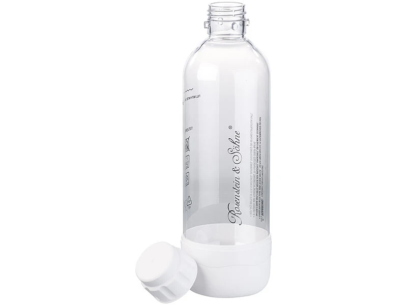 Rosenstein & Söhne Getränkesprudler:PET-Flasche Für Getränke-Sprudler WS-300.multi, 1 Liter, BPA-frei 1 Rosenstein & Söhne Getränkesprudler:PET-Flasche Für Getränke-Sprudler WS-300.multi, 1 Liter, BPA-frei