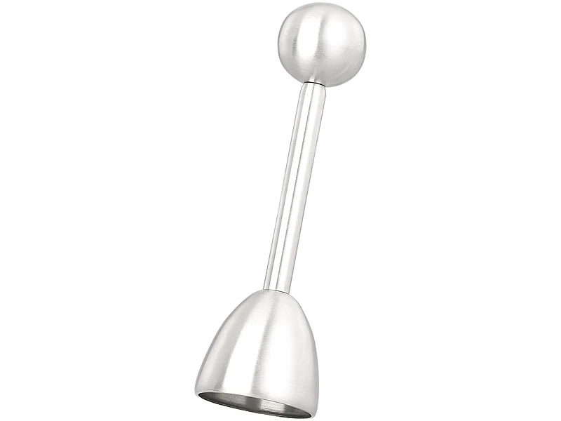 Rosenstein & Söhne Eieröffner Mit Kugel:2er-Set Eierköpfer Und Eieröffner Aus Edelstahl, Für Harte/weiche Eier 4 Rosenstein & Söhne Eieröffner Mit Kugel:2er-Set Eierköpfer Und Eieröffner Aus Edelstahl, Für Harte/weiche Eier – Bild 4