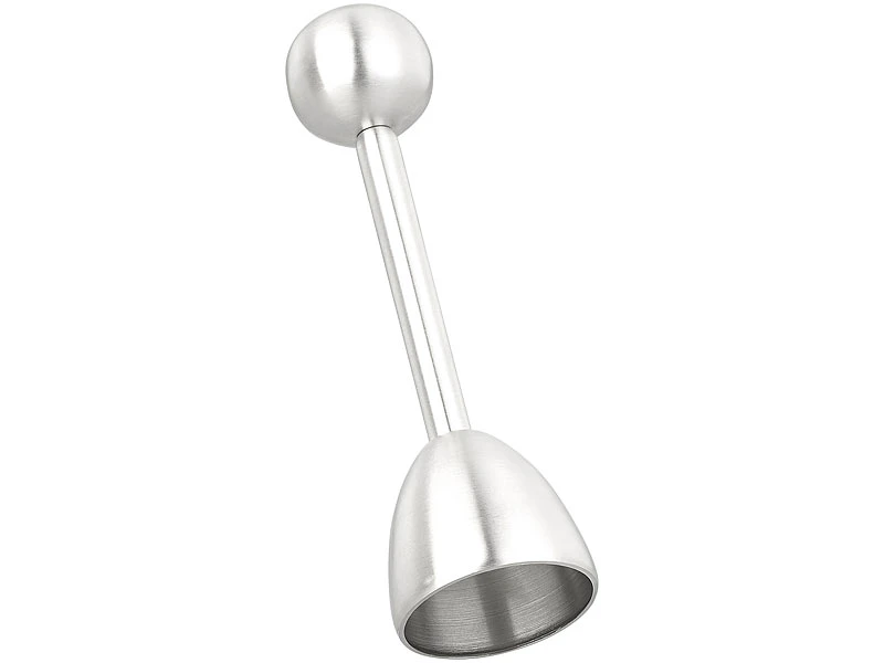 Rosenstein & Söhne Eieröffner Mit Kugel:2er-Set Eierköpfer Und Eieröffner Aus Edelstahl, Für Harte/weiche Eier 3 Rosenstein & Söhne Eieröffner Mit Kugel:2er-Set Eierköpfer Und Eieröffner Aus Edelstahl, Für Harte/weiche Eier – Bild 3