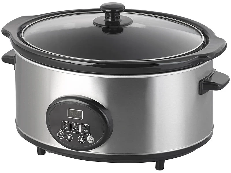 Rosenstein & Söhne Mini-Schongarer:Schongarer Mit Keramik-Einsatz 4,5 L, 2 TemperaturenVersandrückläufer 8 Rosenstein & Söhne Mini-Schongarer:Schongarer Mit Keramik-Einsatz 4,5 L, 2 TemperaturenVersandrückläufer – Bild 8