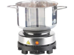 Rosenstein & Söhne Herdplatte:Elektrische Mini-Einzel-Kochplatte & Espresso-Kocher, 500 W, 3 Tassen -Rosenstein & Söhne Shop nx3195 12 2