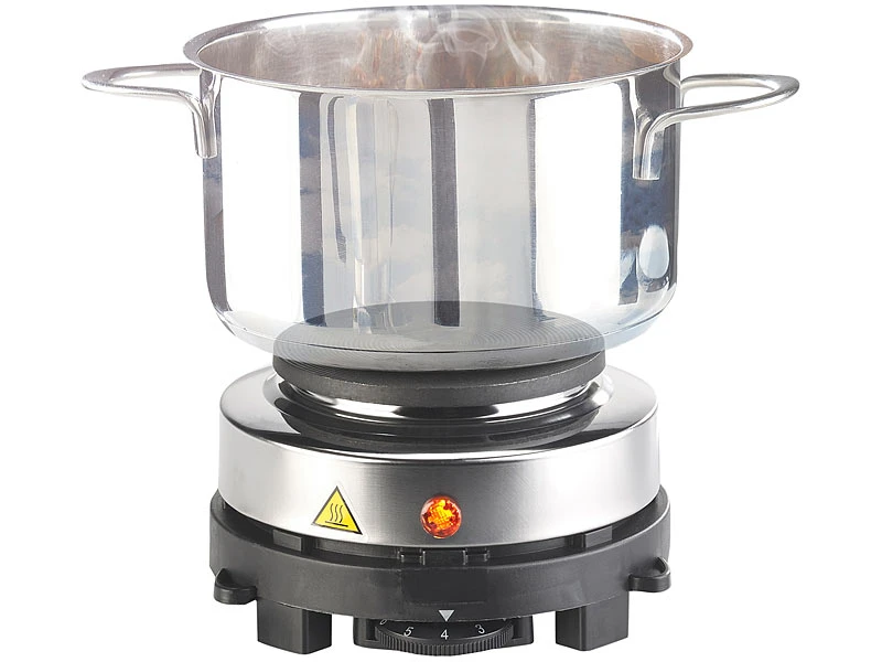 Rosenstein & Söhne Mini Herdplatte:Elektrische Mini-Einzel-Kochplatte, Stufenlos, 500 Watt, Ø 10 Cm 1 Rosenstein & Söhne Mini Herdplatte:Elektrische Mini-Einzel-Kochplatte, Stufenlos, 500 Watt, Ø 10 Cm