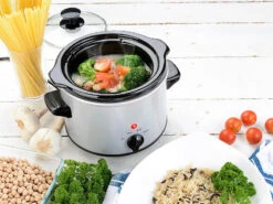 Rosenstein & Söhne Slowcooker:Elektrischer Schongarer, Keramik-Gartopf, Glasdeckel, 1,4 Liter, 100 W -Rosenstein & Söhne Shop nx3199 7