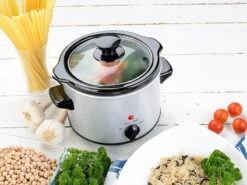 Rosenstein & Söhne Slowcooker:Elektrischer Schongarer, Keramik-Gartopf, Glasdeckel, 1,4 Liter, 100 W -Rosenstein & Söhne Shop nx3199 8