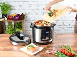 Sichler Programmierbarer 11in1-Schnellkochtopf, 5 L, 1.000 W,Versandrückläufer -Rosenstein & Söhne Shop nx3213 7