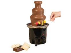 Rosenstein & Söhne Schokofondue Brunnen:Schokoladen-Brunnen Mit 2 Ebenen, 275 Watt