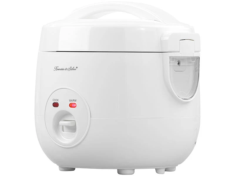 Rosenstein & Söhne Elektro-Reiskocher:Reiskocher Mit Warmhalte-Funktion & Dampfgar-Einsatz, 1,2 Liter, 500 W 6 Rosenstein & Söhne Elektro-Reiskocher:Reiskocher Mit Warmhalte-Funktion & Dampfgar-Einsatz, 1,2 Liter, 500 W – Bild 6
