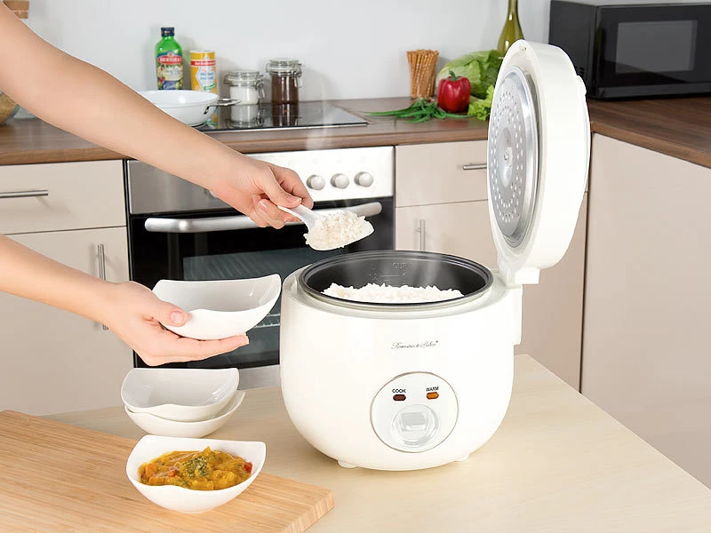 Rosenstein & Söhne Elektro-Reiskocher:Reiskocher Mit Warmhalte-Funktion & Dampfgar-Einsatz, 1,2 Liter, 500 W 5 Rosenstein & Söhne Elektro-Reiskocher:Reiskocher Mit Warmhalte-Funktion & Dampfgar-Einsatz, 1,2 Liter, 500 W – Bild 5
