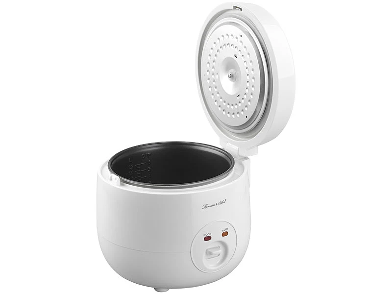 Rosenstein & Söhne Elektro-Reiskocher:Reiskocher Mit Warmhalte-Funktion & Dampfgar-Einsatz, 1,2 Liter, 500 W 7 Rosenstein & Söhne Elektro-Reiskocher:Reiskocher Mit Warmhalte-Funktion & Dampfgar-Einsatz, 1,2 Liter, 500 W – Bild 7