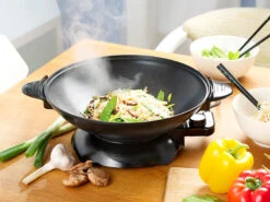 Rosenstein & Söhne Elektro Wok:Elektrischer Wok Mit Thermostat, Antihaftbeschichtet, 1.500 W, 5,1 L -Rosenstein & Söhne Shop nx3782 2