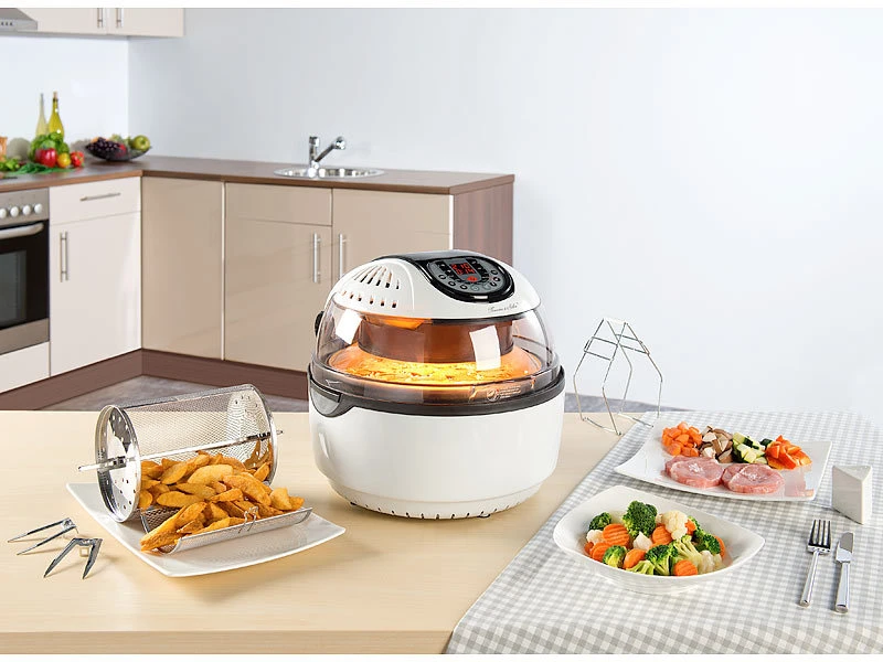 Rosenstein & Söhne Backofen:Digitaler Halogen-Konvektionsofen, 6 Programme, 10 L, 1.200 W, 7 Teile 7 Rosenstein & Söhne Backofen:Digitaler Halogen-Konvektionsofen, 6 Programme, 10 L, 1.200 W, 7 Teile – Bild 7