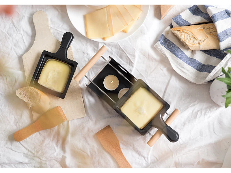 Rosenstein & Söhne Kerzen Raclette:2er-Set Teelicht-Raclette Für 2 Personen, Mit Schabern Und Teelichtern 7 Rosenstein & Söhne Kerzen Raclette:2er-Set Teelicht-Raclette Für 2 Personen, Mit Schabern Und Teelichtern – Bild 7