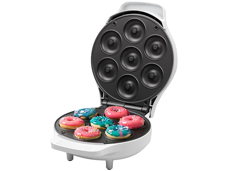 Rosenstein & Söhne Waffeleisen Donut:Mini-Donut-Maker, Antihaftbeschichtet, 1.000 Watt Versandrückläufer 1 Rosenstein & Söhne Waffeleisen Donut:Mini-Donut-Maker, Antihaftbeschichtet, 1.000 Watt Versandrückläufer