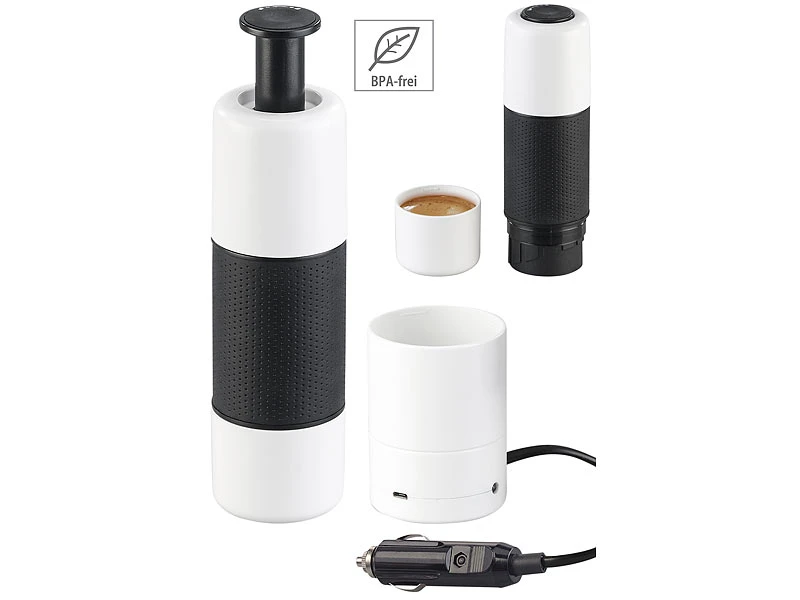 Rosenstein & Söhne Espresso-Kaffee-Maschine:Manueller Mini-Espresso-Maker Mit Versandrückläufer 2 Rosenstein & Söhne Espresso-Kaffee-Maschine:Manueller Mini-Espresso-Maker Mit Versandrückläufer – Bild 2