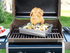 Rosenstein & Söhne Grillaufsatz:5in1-Grill-Aufsatz Aus Edelstahl, 4 Spieße, Für Hähnchen, Gemüse & Co. -Rosenstein & Söhne Shop nx6049 11
