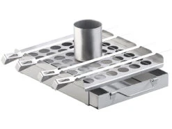 Rosenstein & Söhne Grillaufsatz:5in1-Grill-Aufsatz Aus Edelstahl, 4 Spieße, Für Hähnchen, Gemüse & Co. -Rosenstein & Söhne Shop nx6049 5