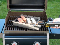 Rosenstein & Söhne Grillaufsatz:5in1-Grill-Aufsatz Aus Edelstahl, 4 Spieße, Für Hähnchen, Gemüse & Co. -Rosenstein & Söhne Shop nx6049 9