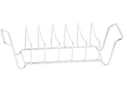 Rosenstein & Söhne Rippchenhalter:2in1-Sparerib-Halter Und Bratenkorb Für Grill Und Ofen, Edelstahl -Rosenstein & Söhne Shop nx6050 2