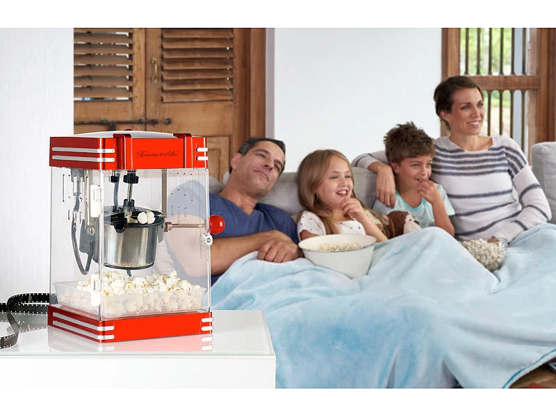 Rosenstein & Söhne Popcornmaker:Mini-Retro-Popcorn-Maschine "Theater" Im 50er-Jahre-Look, 230 Watt 5 Rosenstein & Söhne Popcornmaker:Mini-Retro-Popcorn-Maschine "Theater" Im 50er-Jahre-Look, 230 Watt – Bild 5