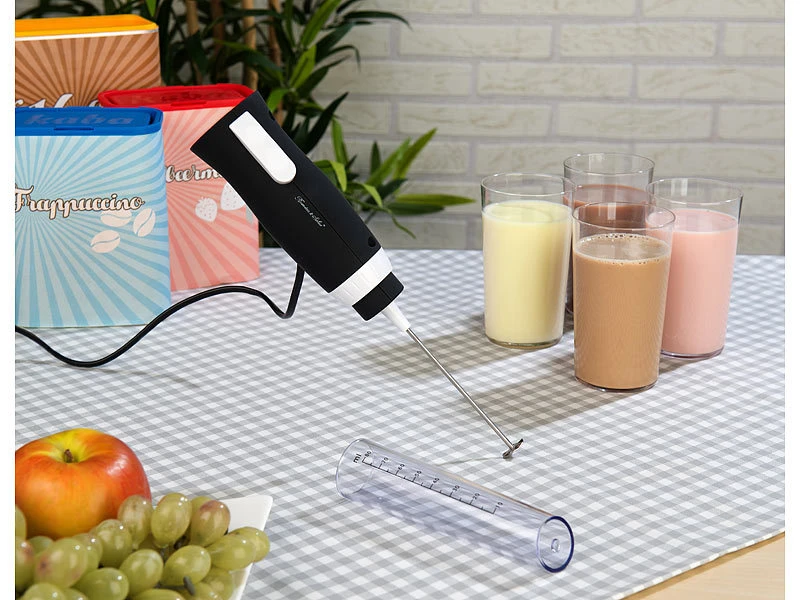 Rosenstein & Söhne Mini Mixer:Elektrischer Profi-Mini-Handmixer, Mixbecher-Aufsatz, 2 Stufen, 30 W 4 Rosenstein & Söhne Mini Mixer:Elektrischer Profi-Mini-Handmixer, Mixbecher-Aufsatz, 2 Stufen, 30 W – Bild 4