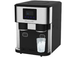 Alternative view of Rosenstein & Söhne Crushed Ice Maschine:Profi-Eiswürfelmaschine Mit Crushed Ice & Kaltwasser, XXL-Touchdisplay