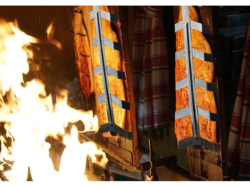 Rosenstein & Söhne Flammlachs Halterung:Flammlachs-Bretter, Zedernholz, Versandrückläufer 8 Rosenstein & Söhne Flammlachs Halterung:Flammlachs-Bretter, Zedernholz, Versandrückläufer – Bild 8