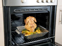 Rosenstein & Söhne Hähnchengriller:BBQ-Hähnchen-Griller Mit Aroma-Behälter Für Ganze Hähnchen -Rosenstein & Söhne Shop nx6818 3 1