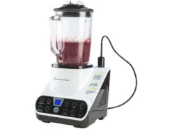 Alternative view of Rosenstein & Söhne Vakuum Mixer:Standmixer Mit Vakuumier-Funktion & LED-Touch-Display, 1,5 L, 1.300 W