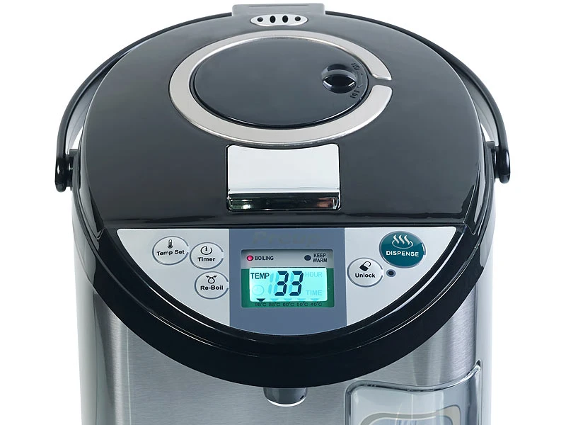 Rosenstein & Söhne Wasserkocher:Heißwasserspender, 5-Liter-Wassertank, 5 Temperaturstufen, 1.200 Watt 8 Rosenstein & Söhne Wasserkocher:Heißwasserspender, 5-Liter-Wassertank, 5 Temperaturstufen, 1.200 Watt – Bild 8
