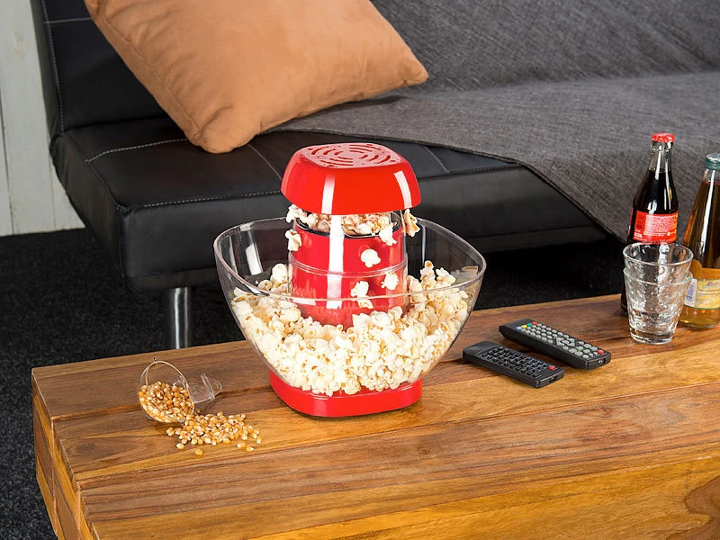 Rosenstein & Söhne Popcorn-Selbermachen:Heißluft-Popcorn-Maschine Mit Auffangschale, Für 80 G Mais, 1.200 Watt 4 Rosenstein & Söhne Popcorn-Selbermachen:Heißluft-Popcorn-Maschine Mit Auffangschale, Für 80 G Mais, 1.200 Watt – Bild 4
