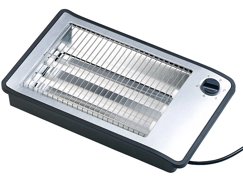 Rosenstein & Söhne Toaster:Flachtoaster Für Bis Zu 4 Brötchen, 3 Heizelemente, Timer, 600 Watt 3 Rosenstein & Söhne Toaster:Flachtoaster Für Bis Zu 4 Brötchen, 3 Heizelemente, Timer, 600 Watt – Bild 3