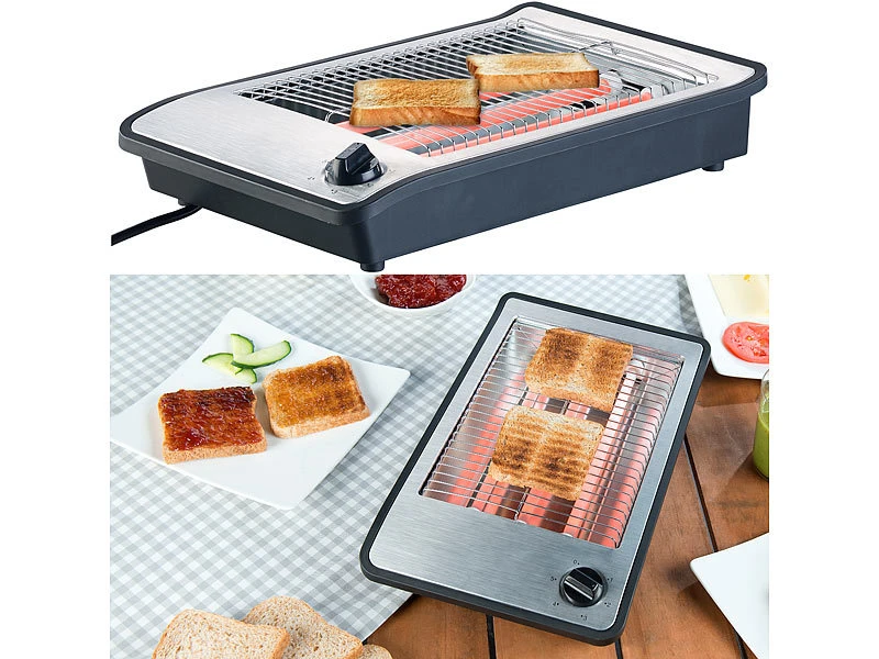 Rosenstein & Söhne Flach-Toaster:Flachtoaster Für Bis Zu 4 Brötchen, Versandrückläufer 7 Rosenstein & Söhne Flach-Toaster:Flachtoaster Für Bis Zu 4 Brötchen, Versandrückläufer – Bild 7