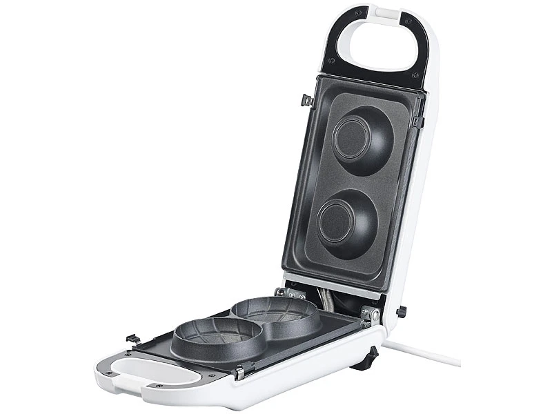 Rosenstein & Söhne Doppel-Waffeleisen:6in1-Snack-Maker, Auswechselbare Formen, Versandrückläufer 2 Rosenstein & Söhne Doppel-Waffeleisen:6in1-Snack-Maker, Auswechselbare Formen, Versandrückläufer – Bild 2