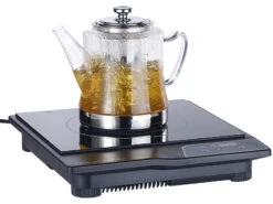 Rosenstein & Söhne Teekocher:2in1-Glas-Teebereiter & Teekanne Für Alle Herde, Auch Induktion, 1,5 L -Rosenstein & Söhne Shop nx7434 5