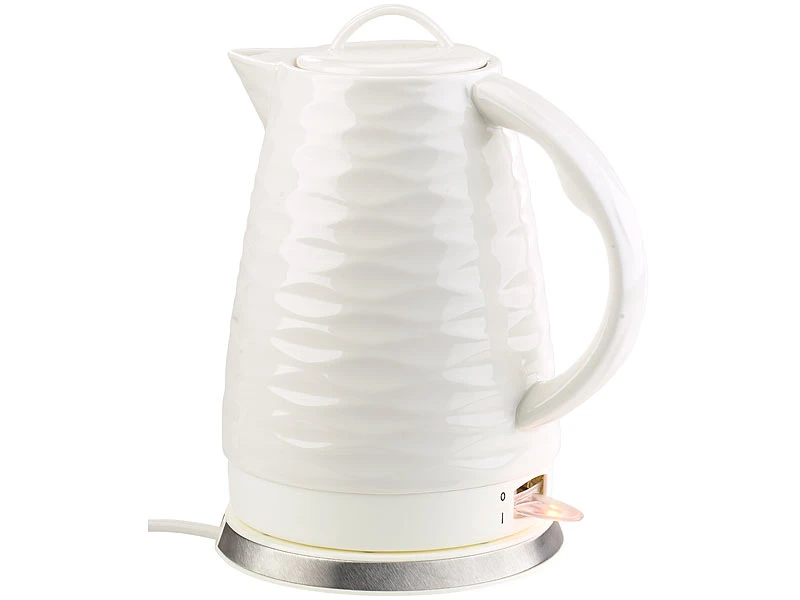 Rosenstein & Söhne Kocher Aus Porzellan:Porzellan-Wasserkocher WSK-270.rtr, 1,7 Liter (Versandrückläufer) 3 Rosenstein & Söhne Kocher Aus Porzellan:Porzellan-Wasserkocher WSK-270.rtr, 1,7 Liter (Versandrückläufer) – Bild 3