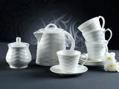Rosenstein & Söhne Geschirr:Porzellan-Kaffee- & Tee-Service, 10-tlg., Für Wasserkocher WSK-270.rtr -Rosenstein & Söhne Shop nx7476 1
