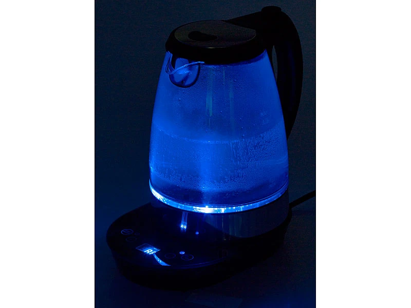 Rosenstein & Söhne Glaswasserkocher:Digitaler Glas-Wasserkocher, Temperaturwahl, Display, 2.200 W, 1,7 L 8 Rosenstein & Söhne Glaswasserkocher:Digitaler Glas-Wasserkocher, Temperaturwahl, Display, 2.200 W, 1,7 L – Bild 8
