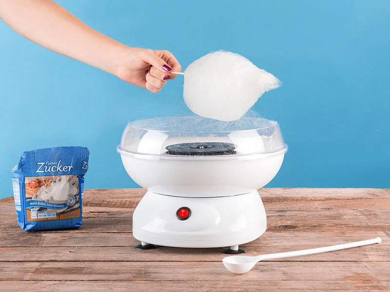 Rosenstein & Söhne Zuckerwattemaschine:Zuckerwatte-Maschine Mit Spülmaschinenfesten Aufsätzen, 500 Watt 3 Rosenstein & Söhne Zuckerwattemaschine:Zuckerwatte-Maschine Mit Spülmaschinenfesten Aufsätzen, 500 Watt – Bild 3