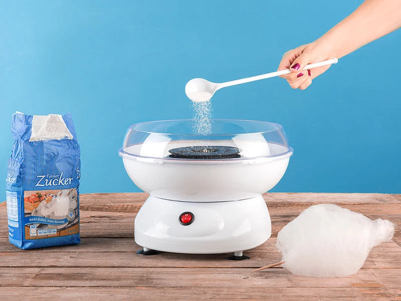Rosenstein & Söhne Zuckerwattemaschine:Zuckerwatte-Maschine Mit Spülmaschinenfesten Aufsätzen, 500 Watt 2 Rosenstein & Söhne Zuckerwattemaschine:Zuckerwatte-Maschine Mit Spülmaschinenfesten Aufsätzen, 500 Watt – Bild 2